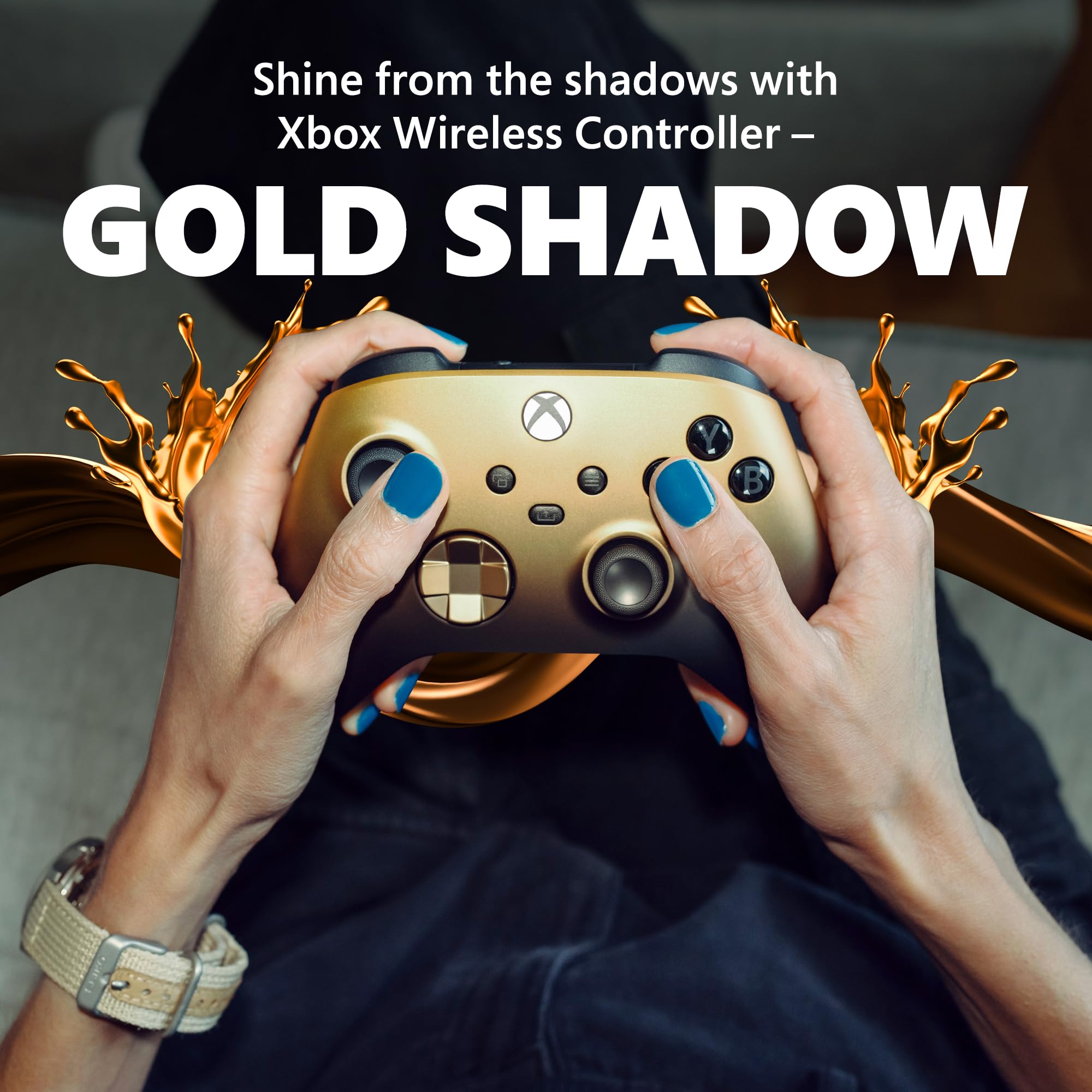 Foto 2 | Controlador de Juegos Inalámbrico Xbox Special Edition Gold Shadow - Venta Internacional