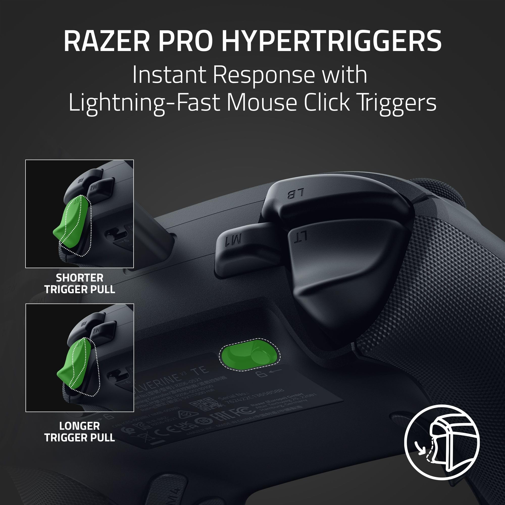 Foto 4 pulgar | Control Alámbrico para Xbox Series X|S Razer Wolverine V3 Tournament Edition Negro - Venta Internacional