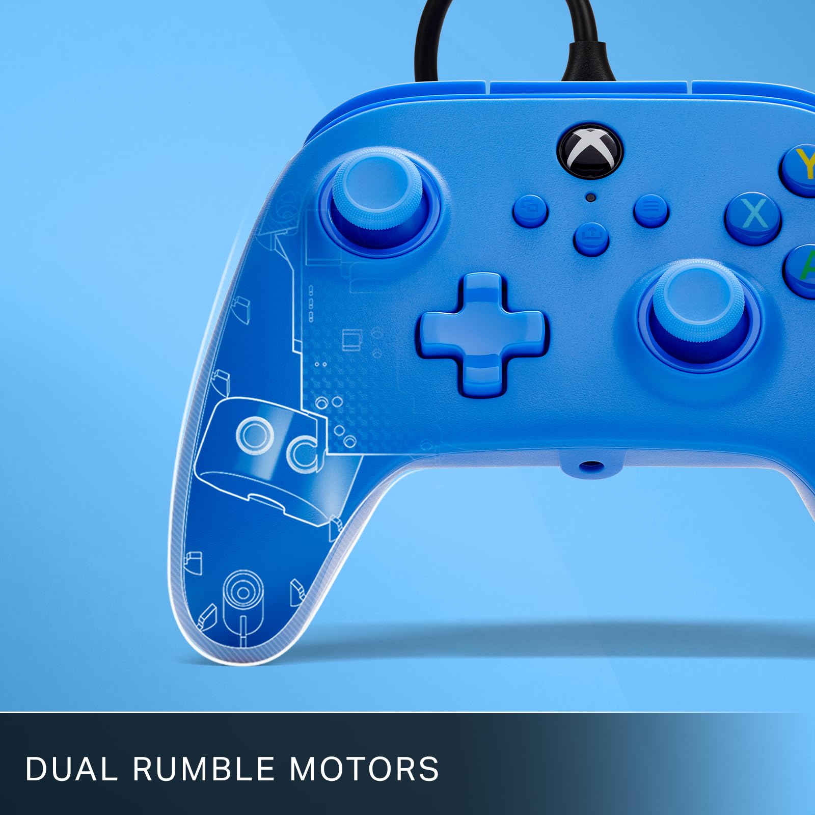 Foto 4 pulgar | Controlador Con Cable Gamepad Powera Para Xbox Series X|s - Azul - Venta Internacional.