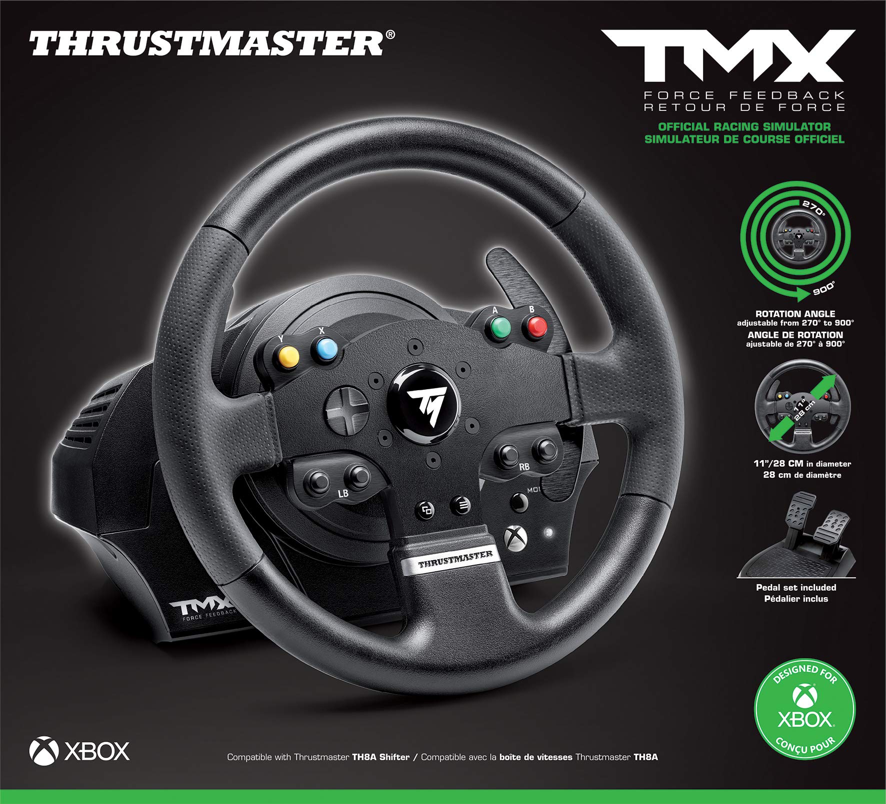 Foto 7 pulgar | Volante De Carreras Thrustmaster Tmx Con Force Feedback Para Xbox/pc - Venta Internacional.