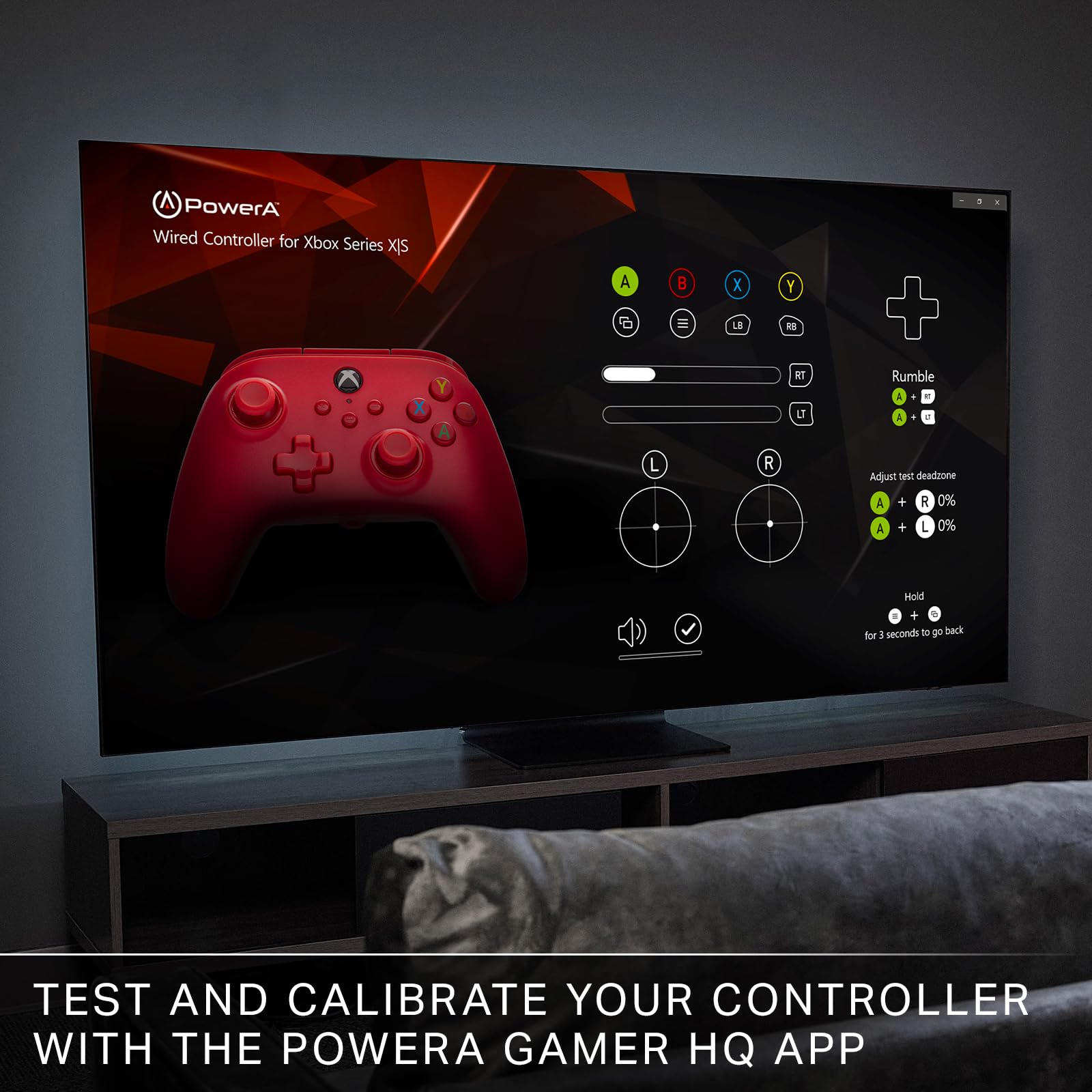Foto 7 | Controlador Con Cable Gamepad Powera Para Xbox Series X|s - Rojo - Venta Internacional.