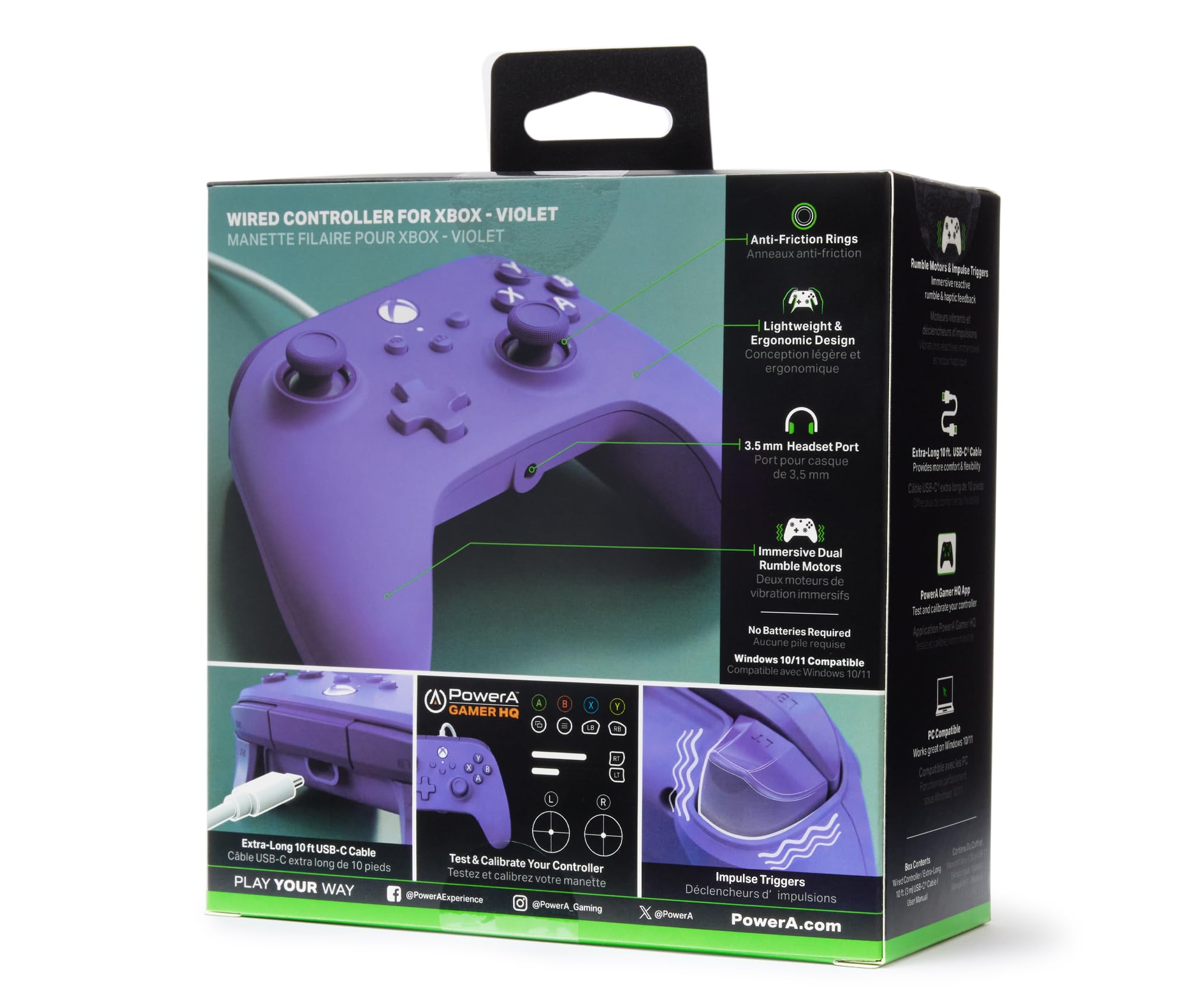 Foto 3 pulgar | Controlador Con Cable Gamepad Powera Para Xbox Series X|s - Violeta - Venta Internacional.