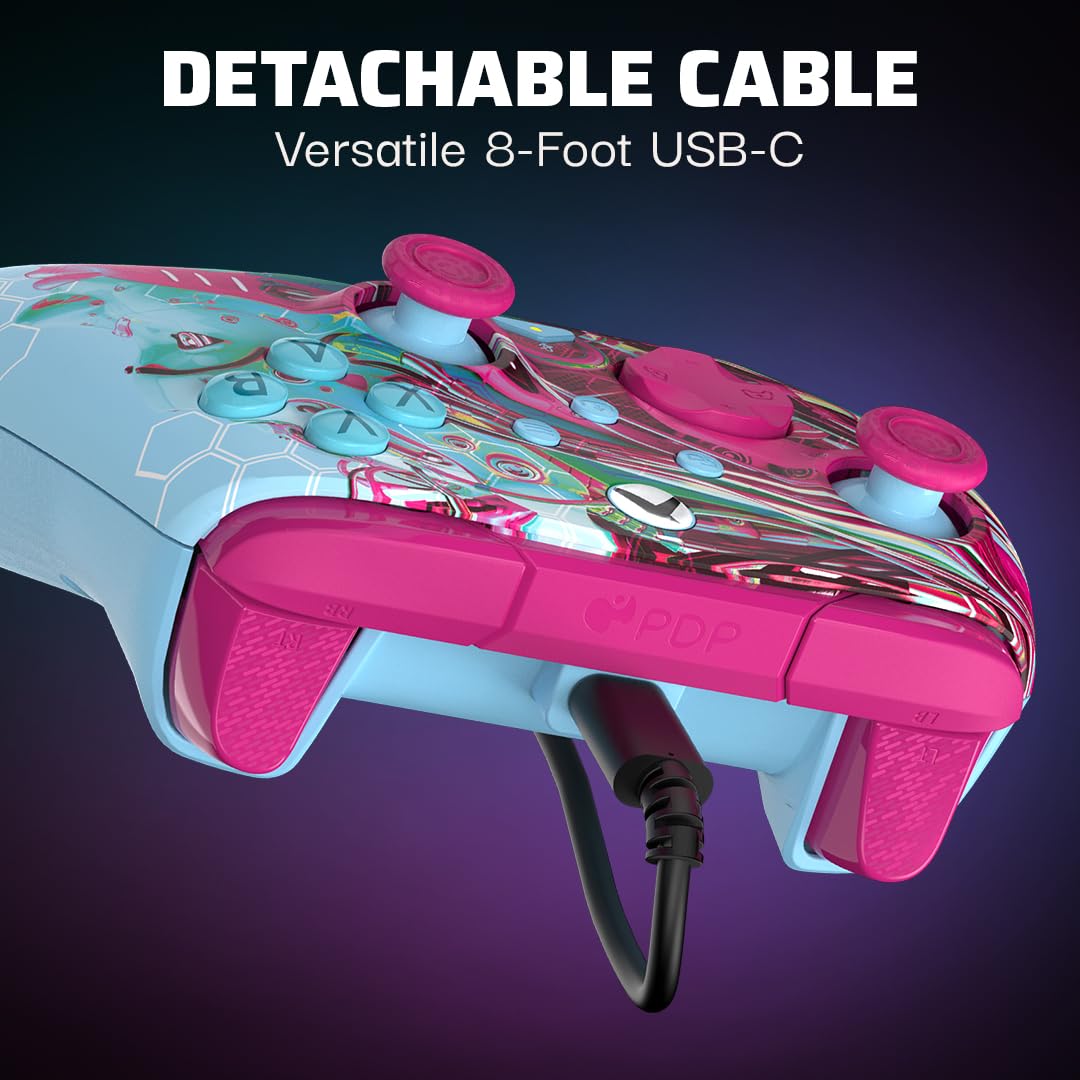Foto 4 pulgar | Controlador De Juegos Pdp Gaming Rematch Glow Para Xbox Series X|s - Venta Internacional.