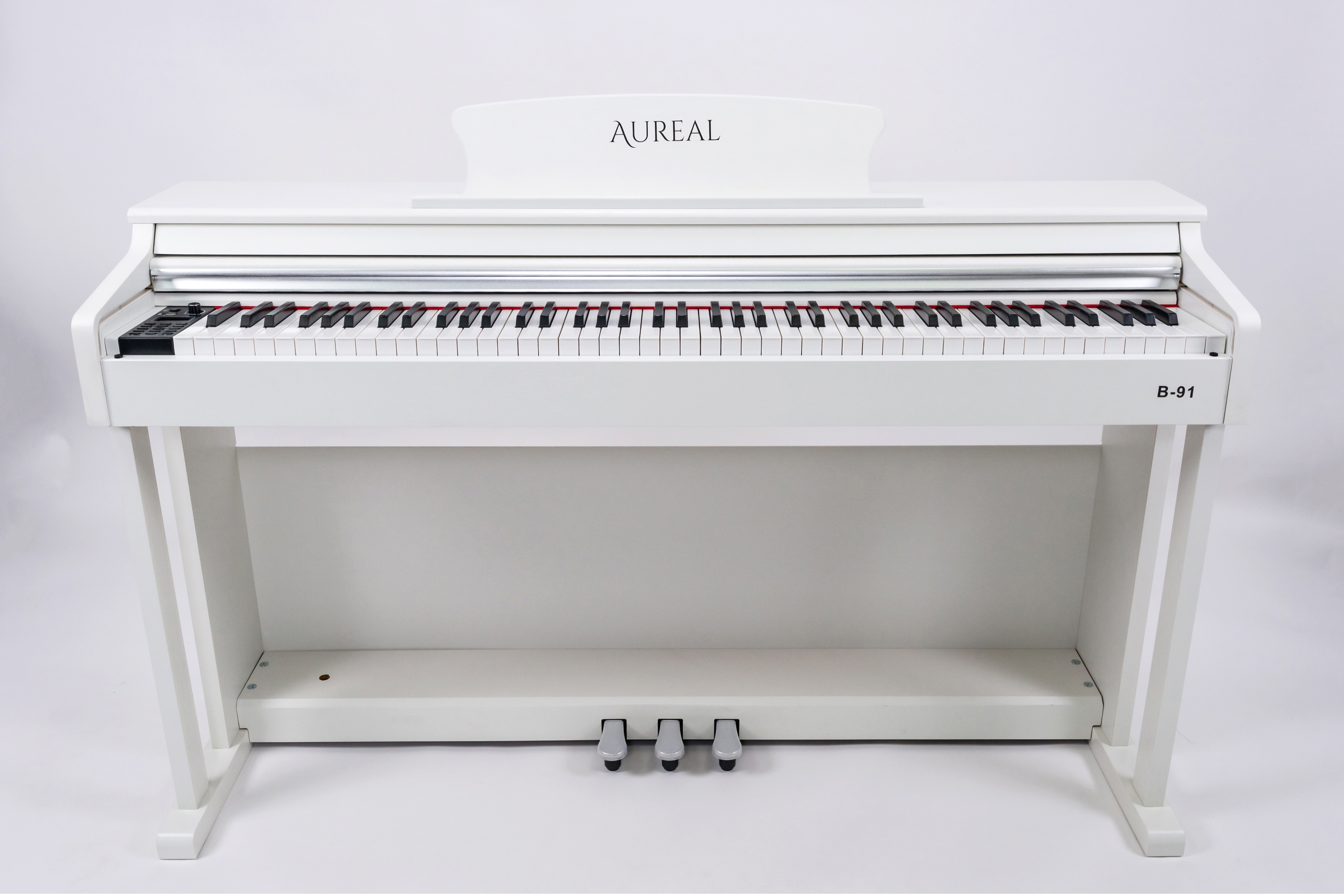 Piano Digital Aureal B-91 color Blanco con 88 Teclas Pesadas Touch MP3