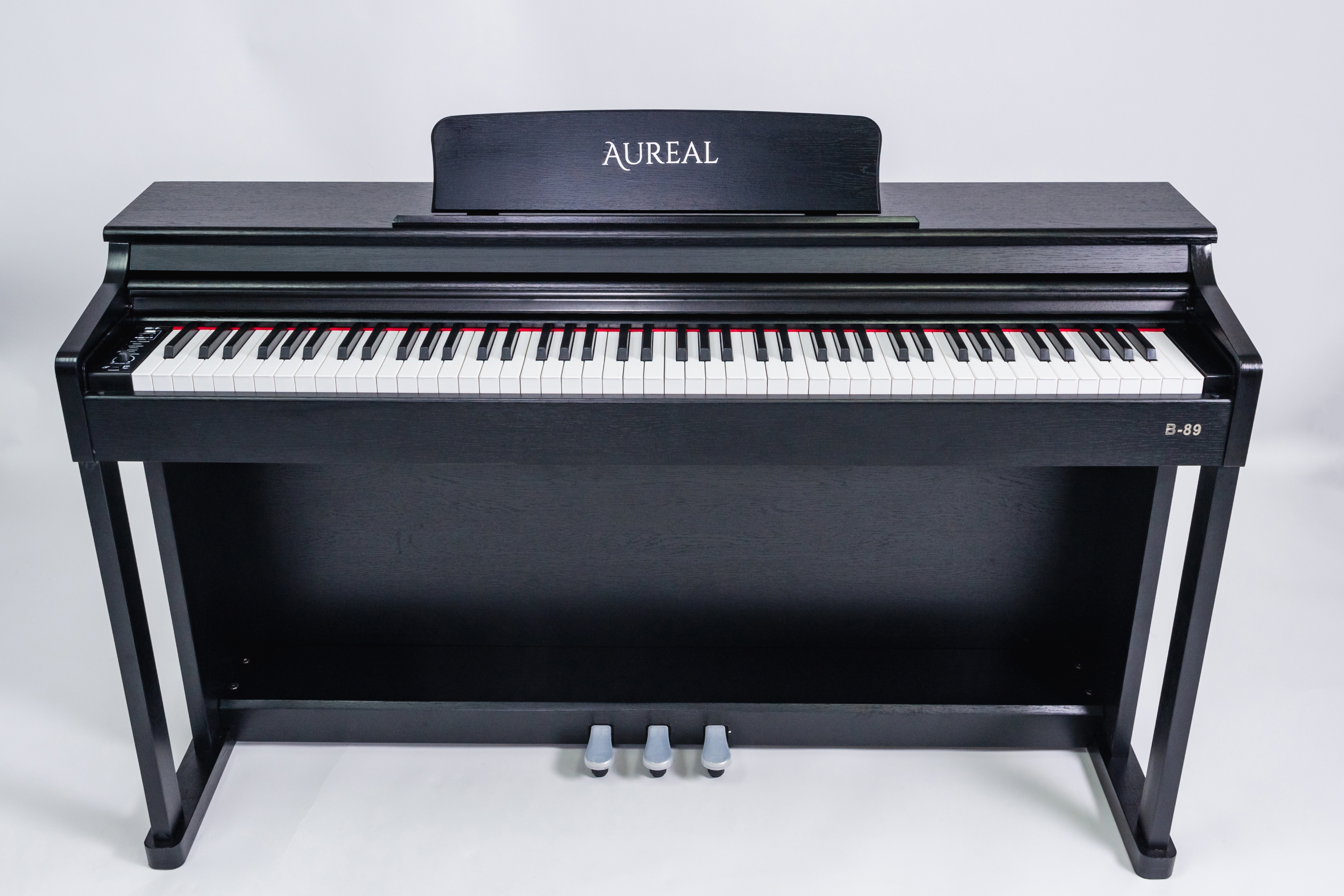 Piano Digital Aureal B-89 color Negro con 88 Teclas Pesada Touch MP3