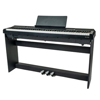 Foto 3 | Piano Digital Aureal S-192 Bk y Base Ast-2 de Madera color Negro