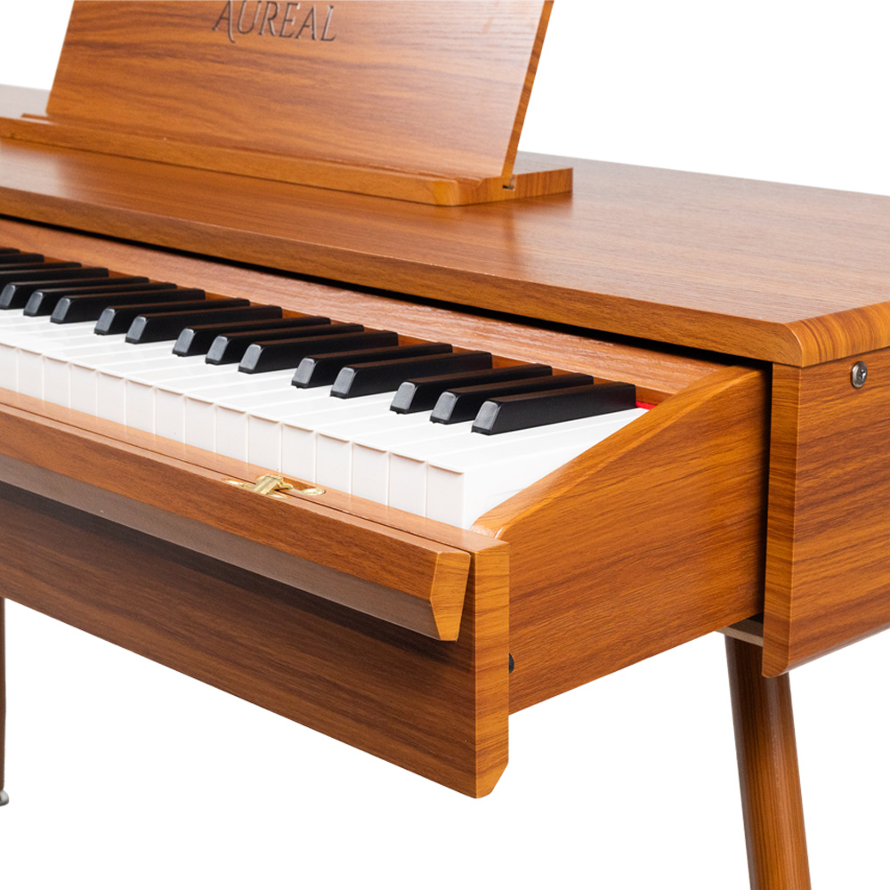 Foto 5 | Piano Digital Aureal B-83 Marrón Deslizable 88 Teclas Contrapesada