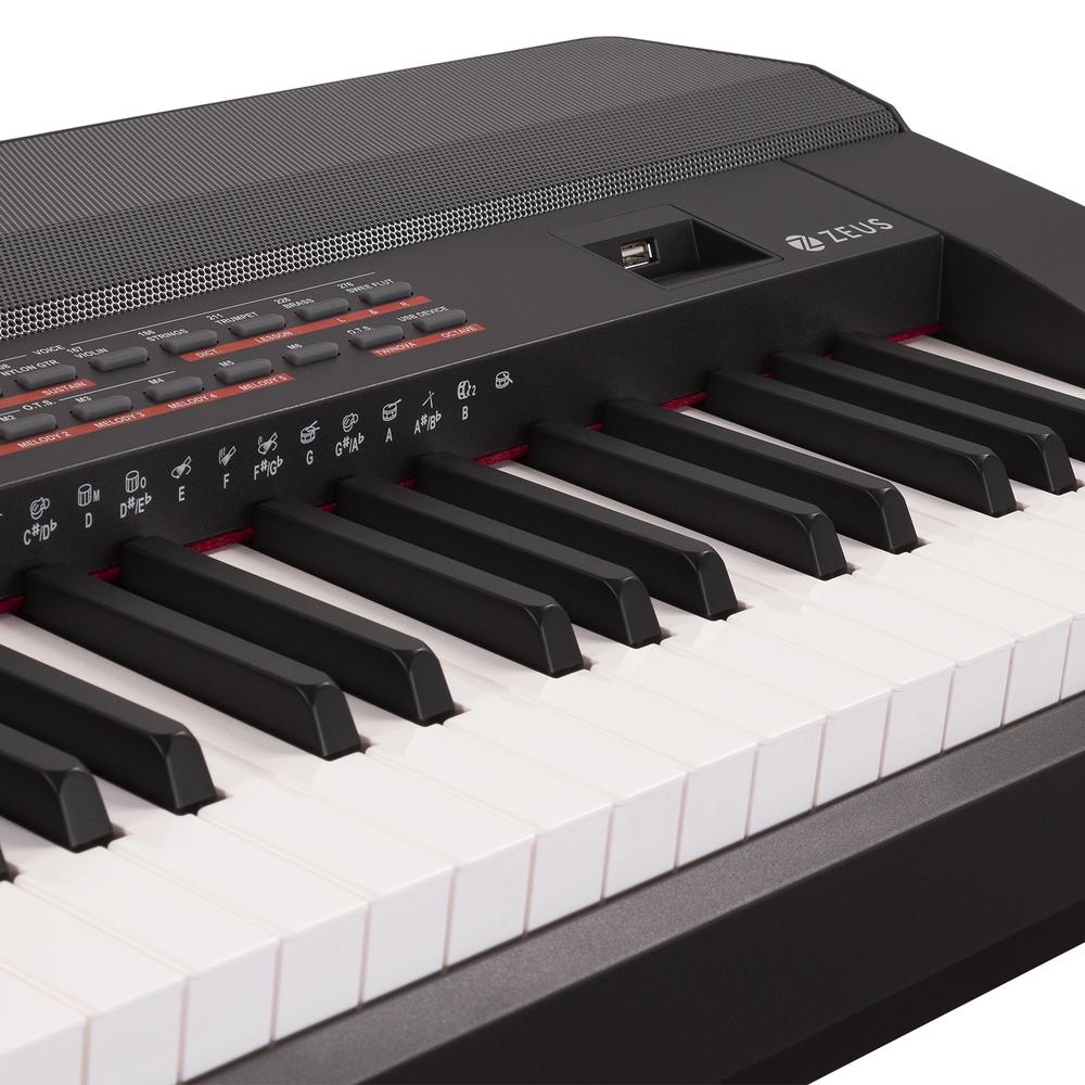 Foto 9 pulgar | Piano Digital Compacto con 88 Teclas Pesadas Keyboard Zeus Negro 2x20w