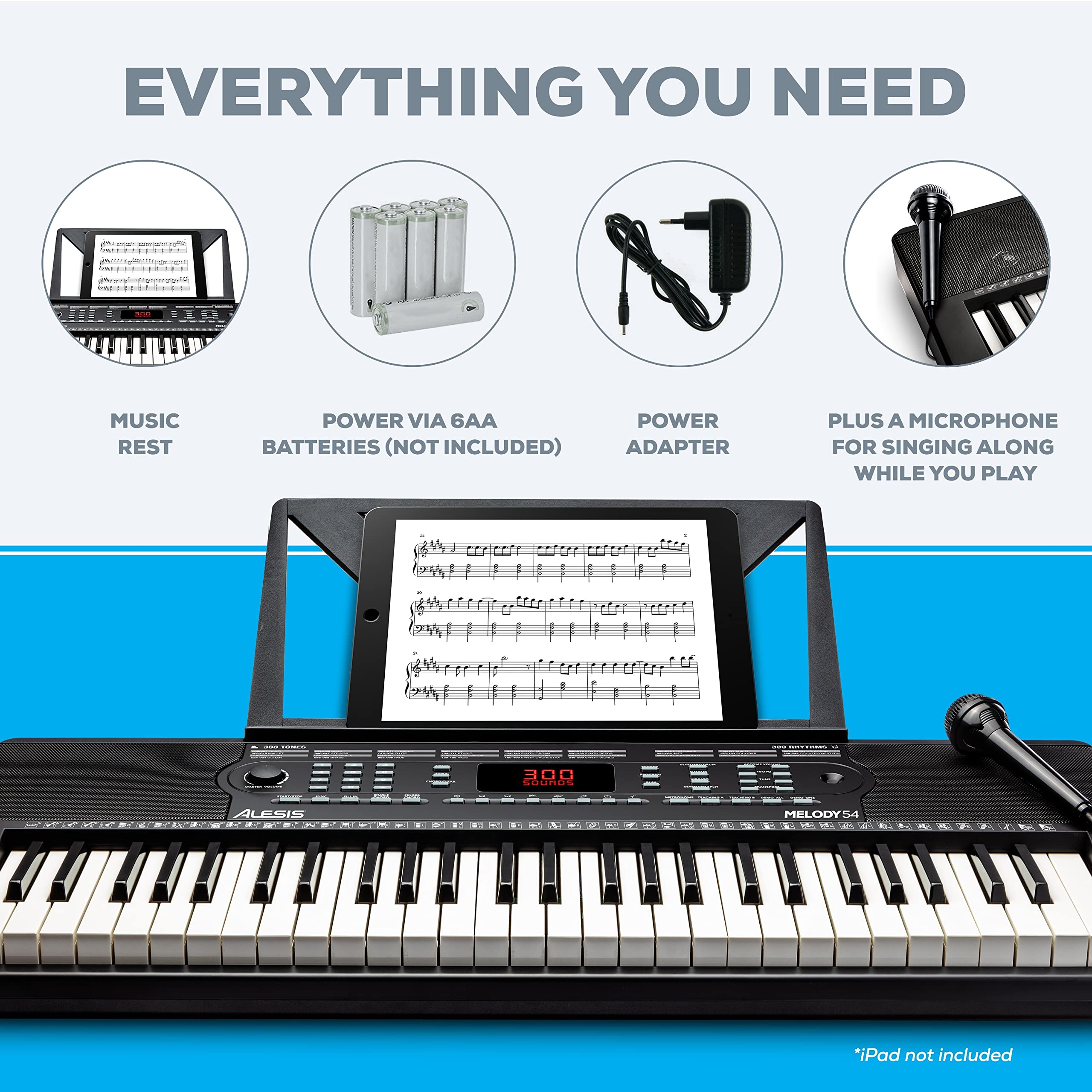 Foto 4 | Teclado Eléctrico Piano Digital Alesis Melody 54 Teclas - Venta Internacional.