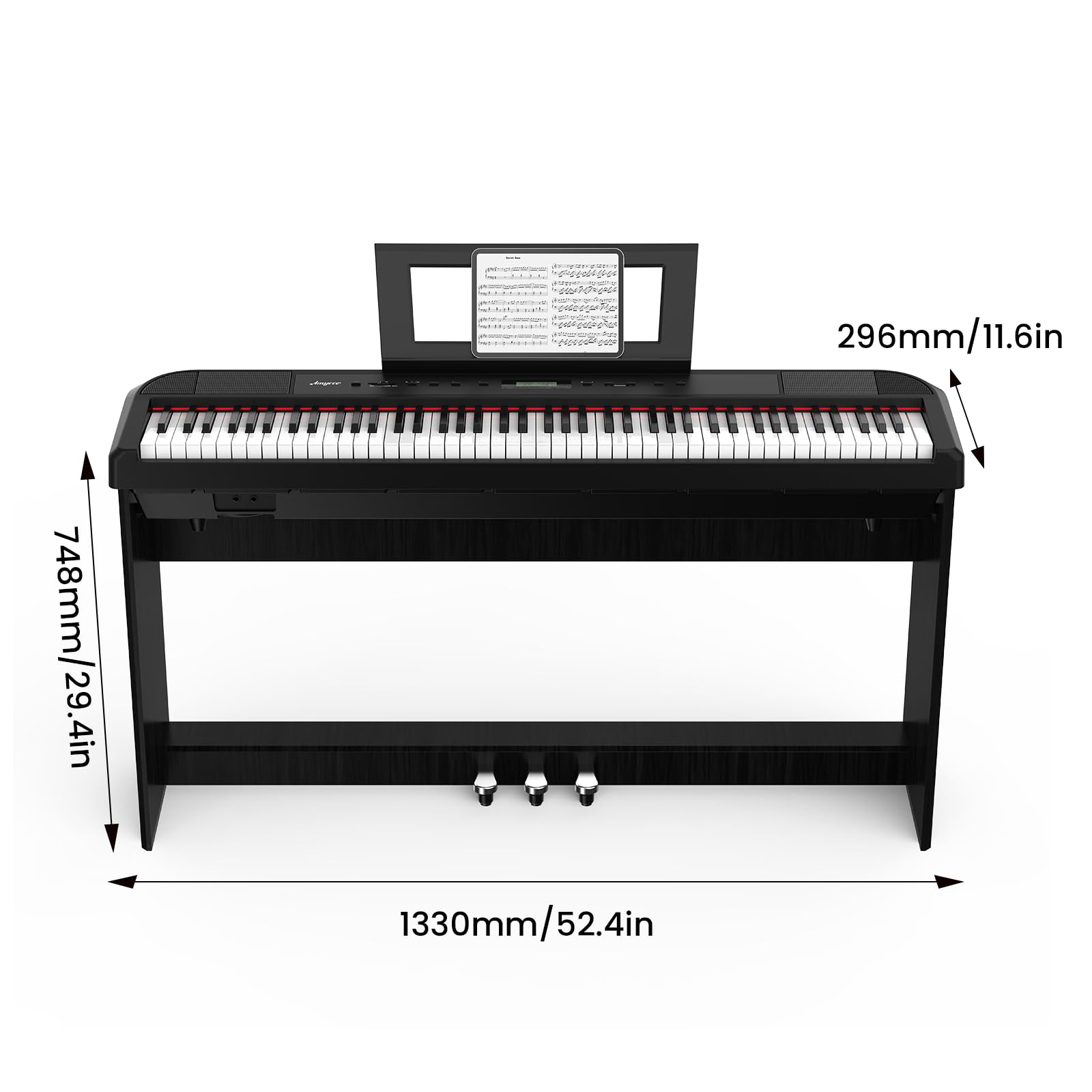 Foto 5 pulgar | Piano Digital Gaomon Con Martillo Pesado De 88 Teclas De Tamaño Completo - Venta Internacional.