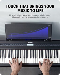 Foto 3 | Piano Digital Donner Dep-20 Teclado Pesado De 88 Teclas De Tamaño Completo - Venta Internacional.