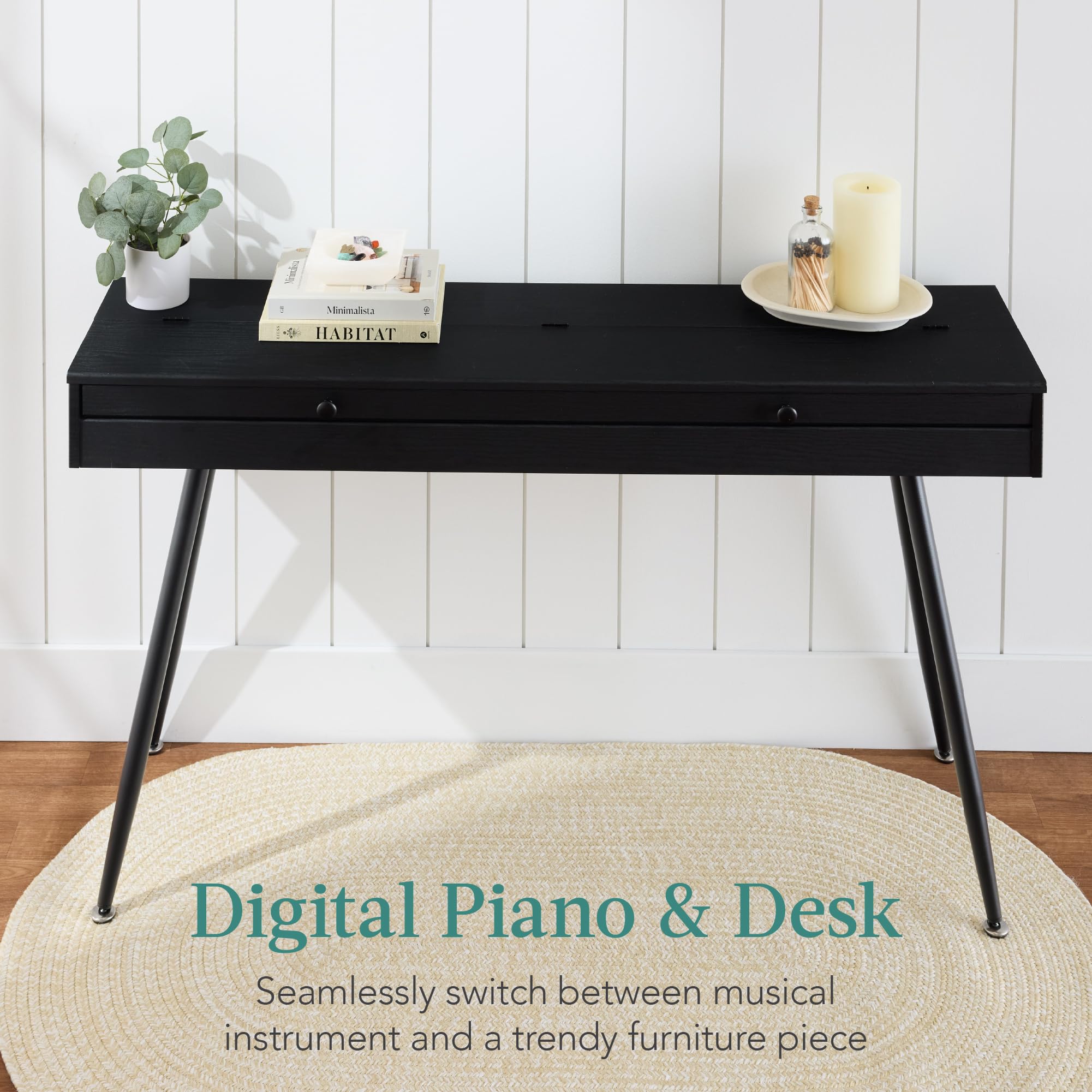 Foto 5 pulgar | Piano Digital Best Choice Products, 88 Teclas, Pesado, Negro - Venta Internacional.