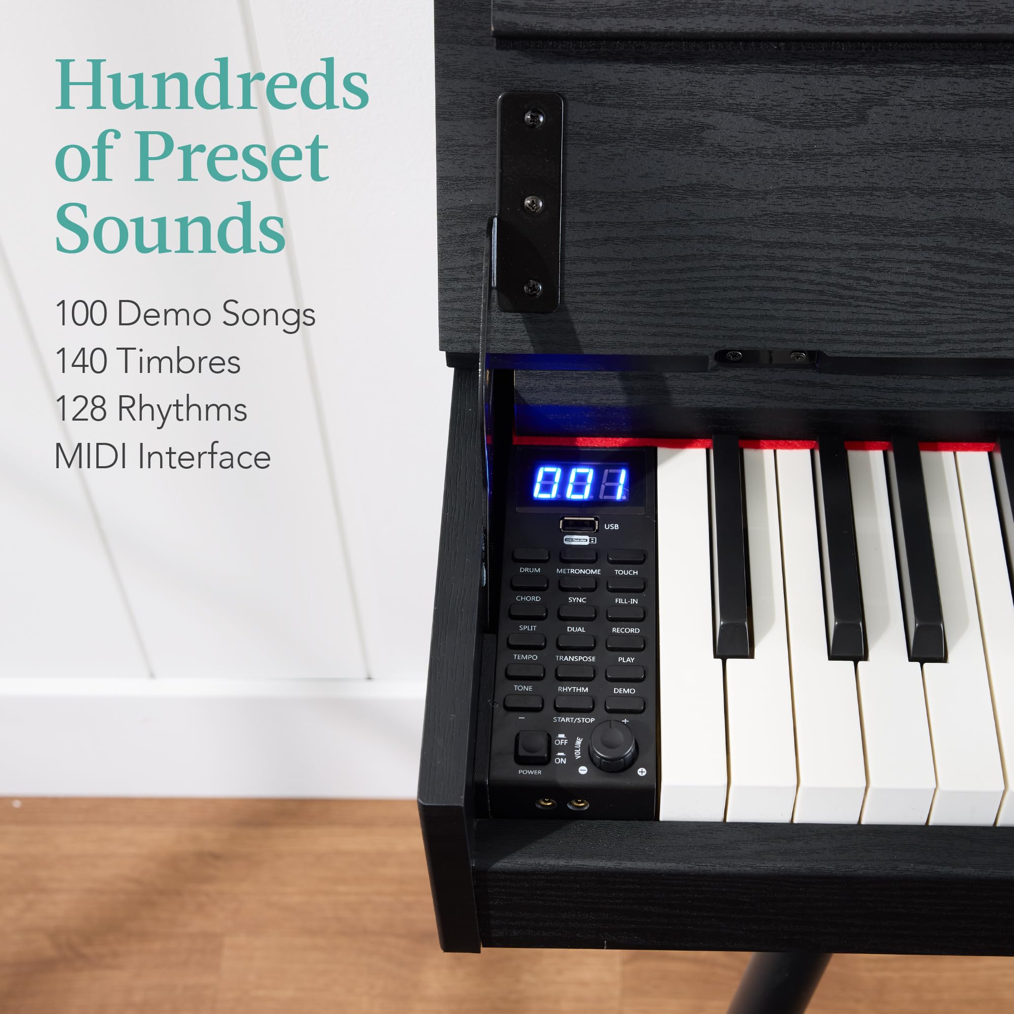 Foto 6 | Piano Digital Best Choice Products, 88 Teclas, Pesado, Negro - Venta Internacional.