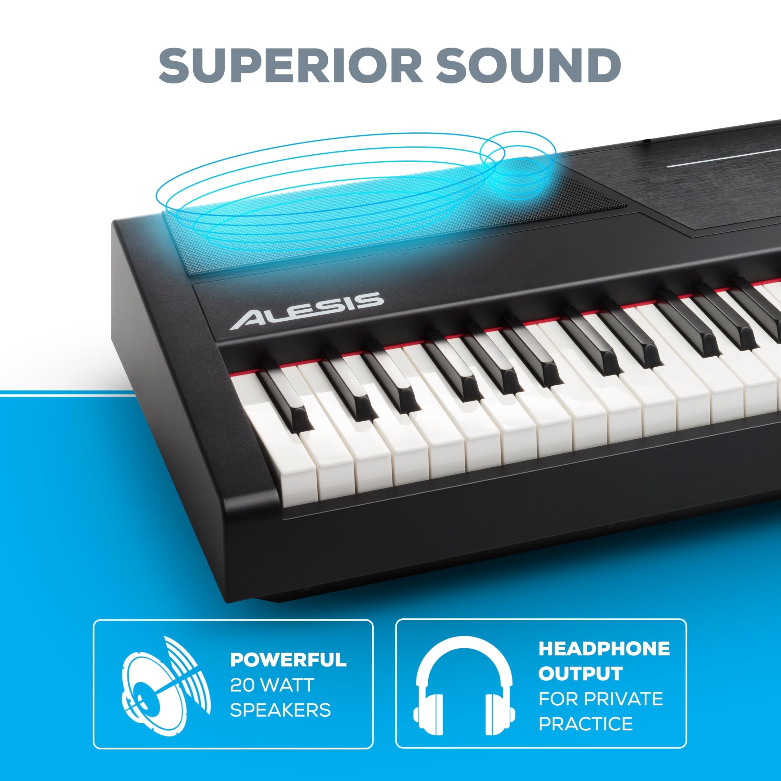 Foto 4 pulgar | Piano Digital Alesis Recital Pro De 88 Teclas Con Teclas Ponderadas - Venta Internacional.