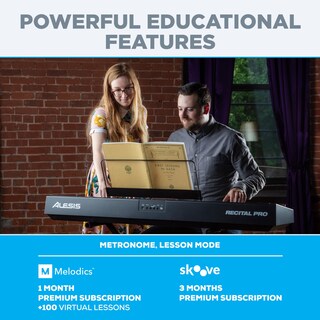 Foto 5 | Piano Digital Alesis Recital Pro De 88 Teclas Con Teclas Ponderadas - Venta Internacional.