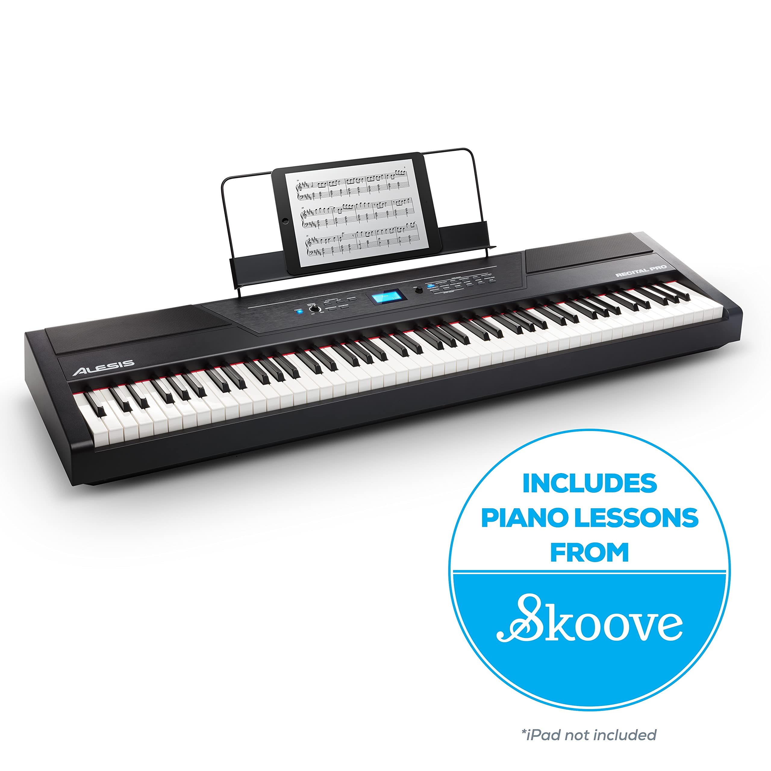 Foto 8 pulgar | Piano Digital Alesis Recital Pro De 88 Teclas Con Teclas Ponderadas - Venta Internacional.