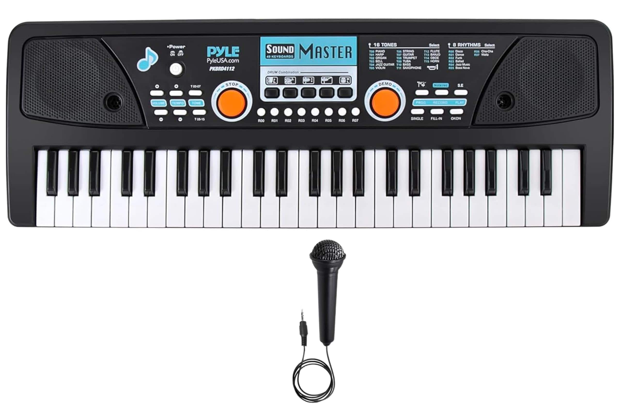 Teclado Eléctrico Piano Pyle 49 Teclas Con Micrófono Y Recargable - Venta Internacional. $1,298
