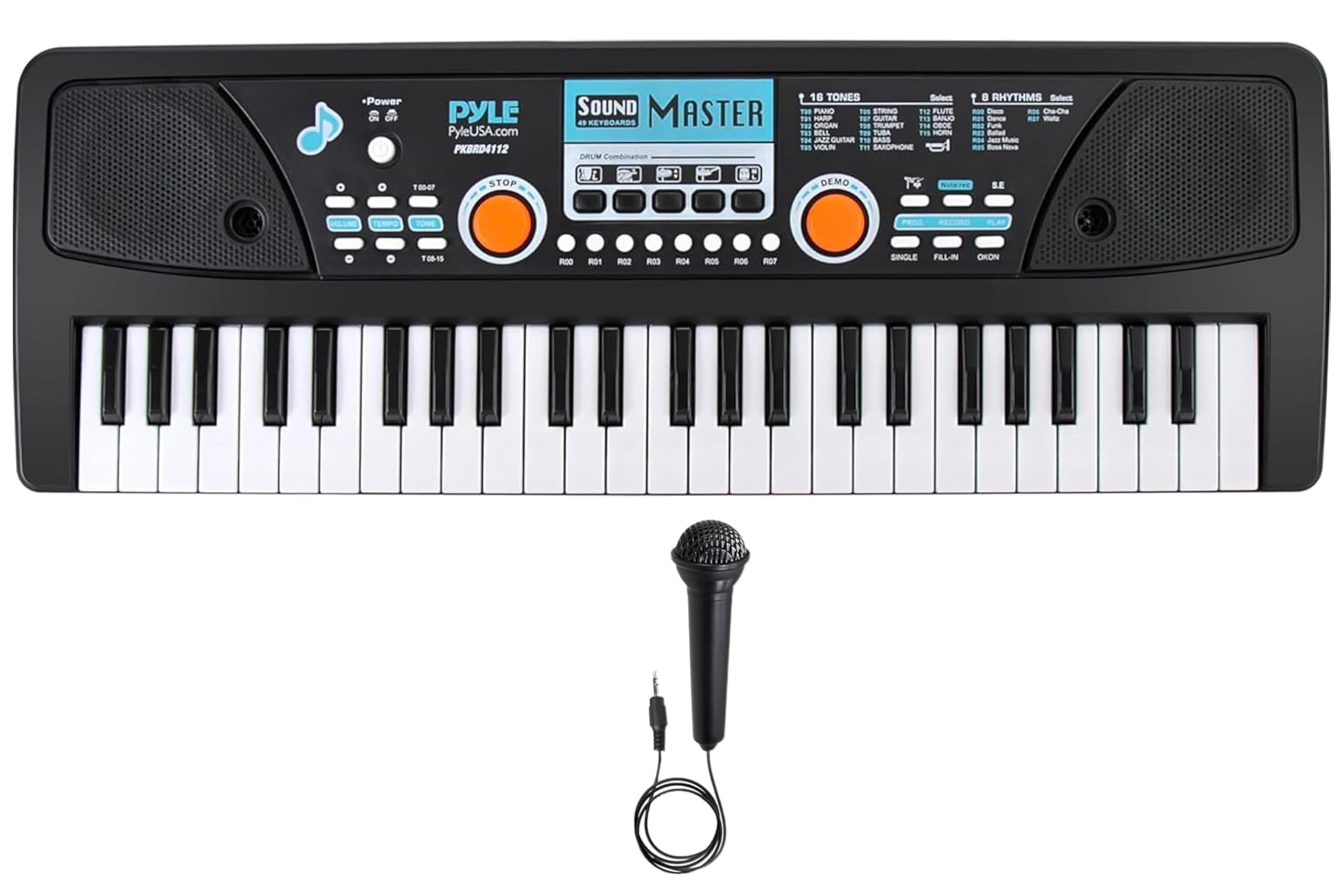 Foto 2 pulgar | Teclado Eléctrico Piano Pyle 49 Teclas Con Micrófono Y Recargable - Venta Internacional.