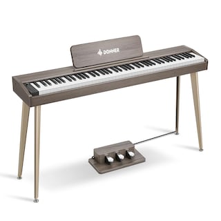 Foto 1 | Piano Digital Donner Ddp-60 De 88 Teclas Para Principiantes Con Soporte Gris - Venta Internacional.