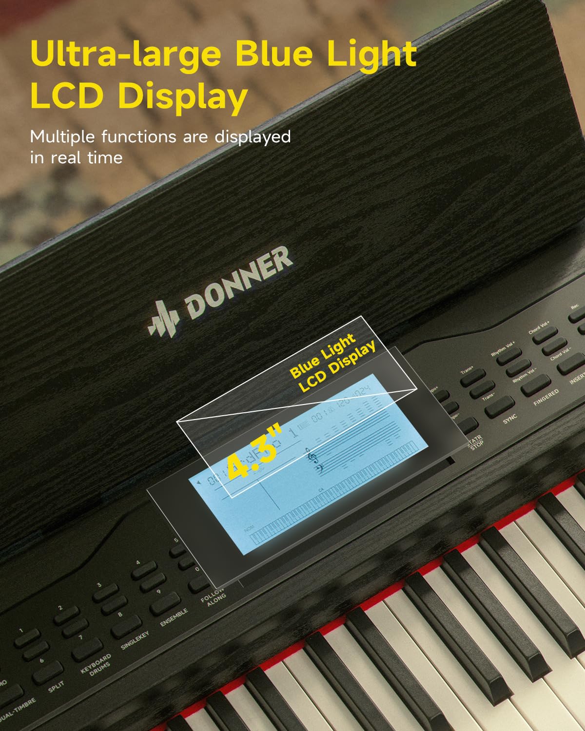 Foto 3 pulgar | Piano Digital Donner Ddp-95 De 88 Teclas Para Principiantes, Negro - Venta Internacional.