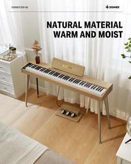 Foto 7 | Piano Digital Donner Ddp-60 De 88 Teclas Con Pedal Para Principiantes - Venta Internacional.