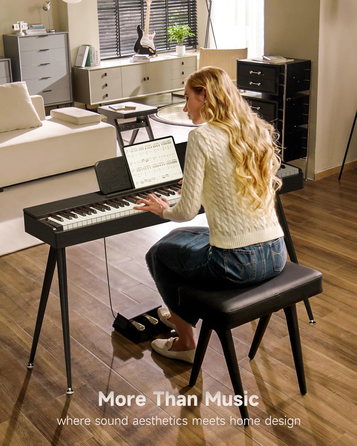 Foto 2 | Piano Digital Donner Oura S100 De 88 Teclas Para Principiantes, Color Negro - Venta Internacional.