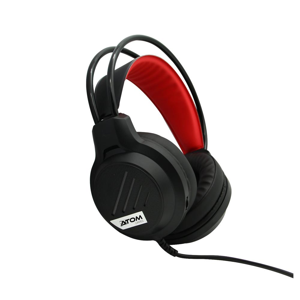 Foto 3 | Auriculares Atom Games AGNSWO-001D con Cable Y Micrófono color Rojo