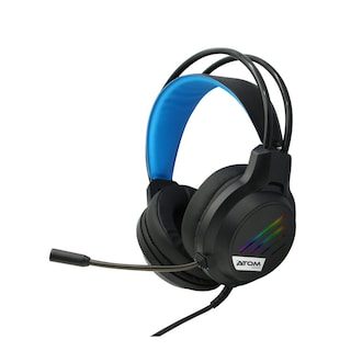 Foto 2 | Auriculares Atom Games Con Cable Y Micrófono Azul
