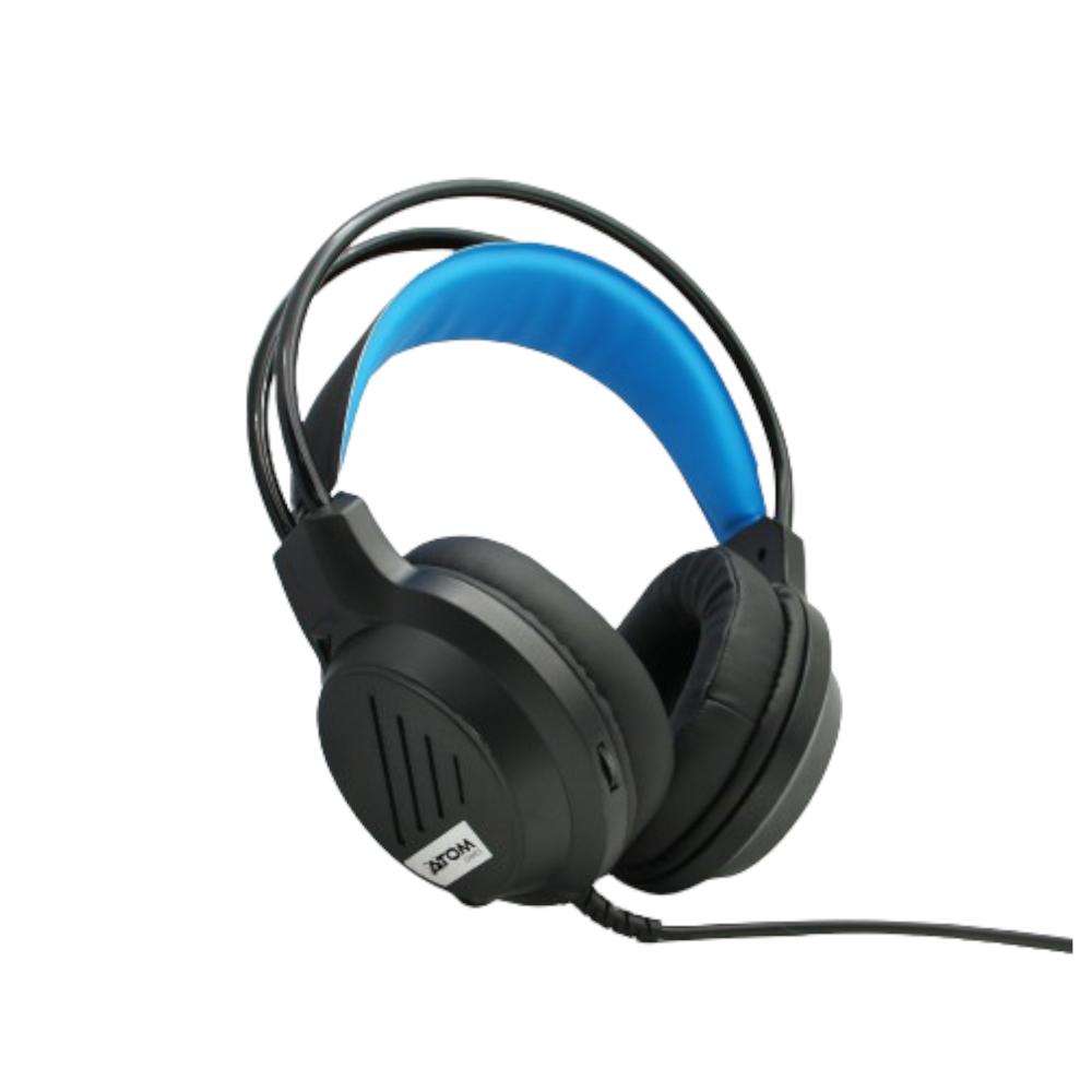 Foto 4 | Auriculares Atom Games Con Cable Y Micrófono Azul