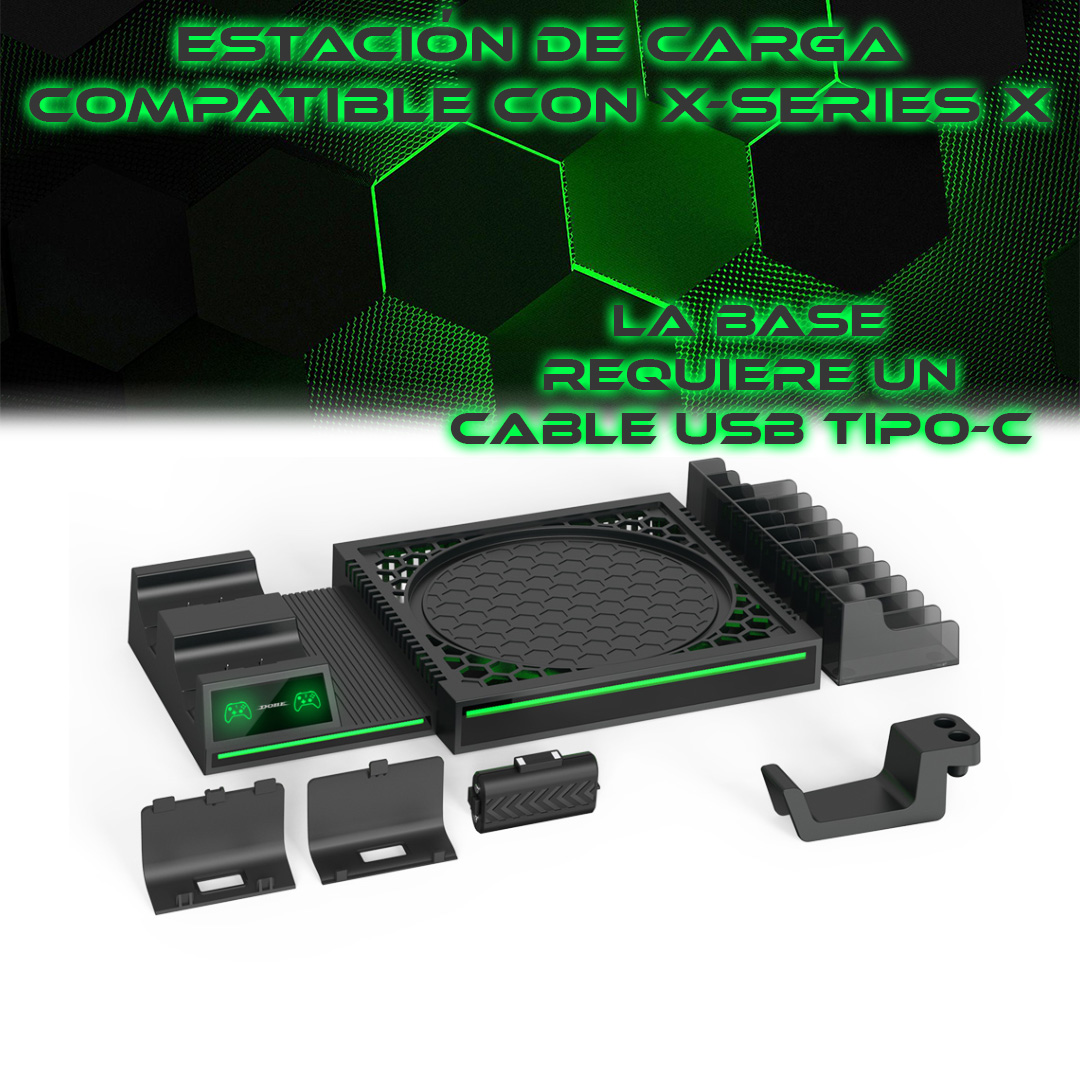 Foto 7 pulgar | Estación De Carga Store Cline 2 Baterías Recargables Compatible Con Xbox Series X