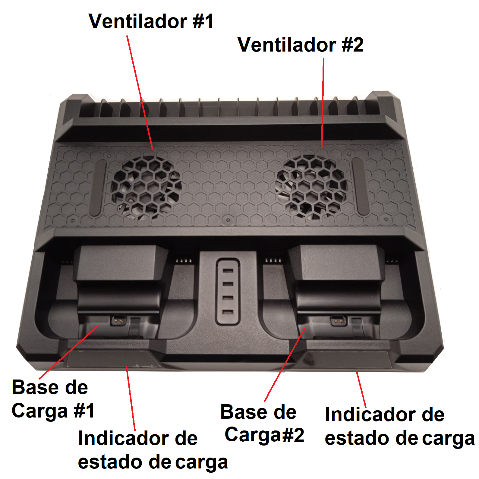 Foto 5 pulgar | Base Enfriadora Para Consola Xbox One X|s Y Estacion De Carga Controles