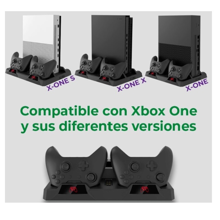 Foto 7 pulgar | Base Enfriadora Para Consola Xbox One X|s Y Estacion De Carga Controles