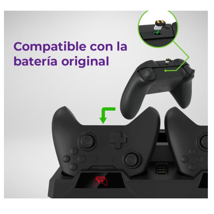 Foto 8 pulgar | Base Enfriadora Para Consola Xbox One X|s Y Estacion De Carga Controles