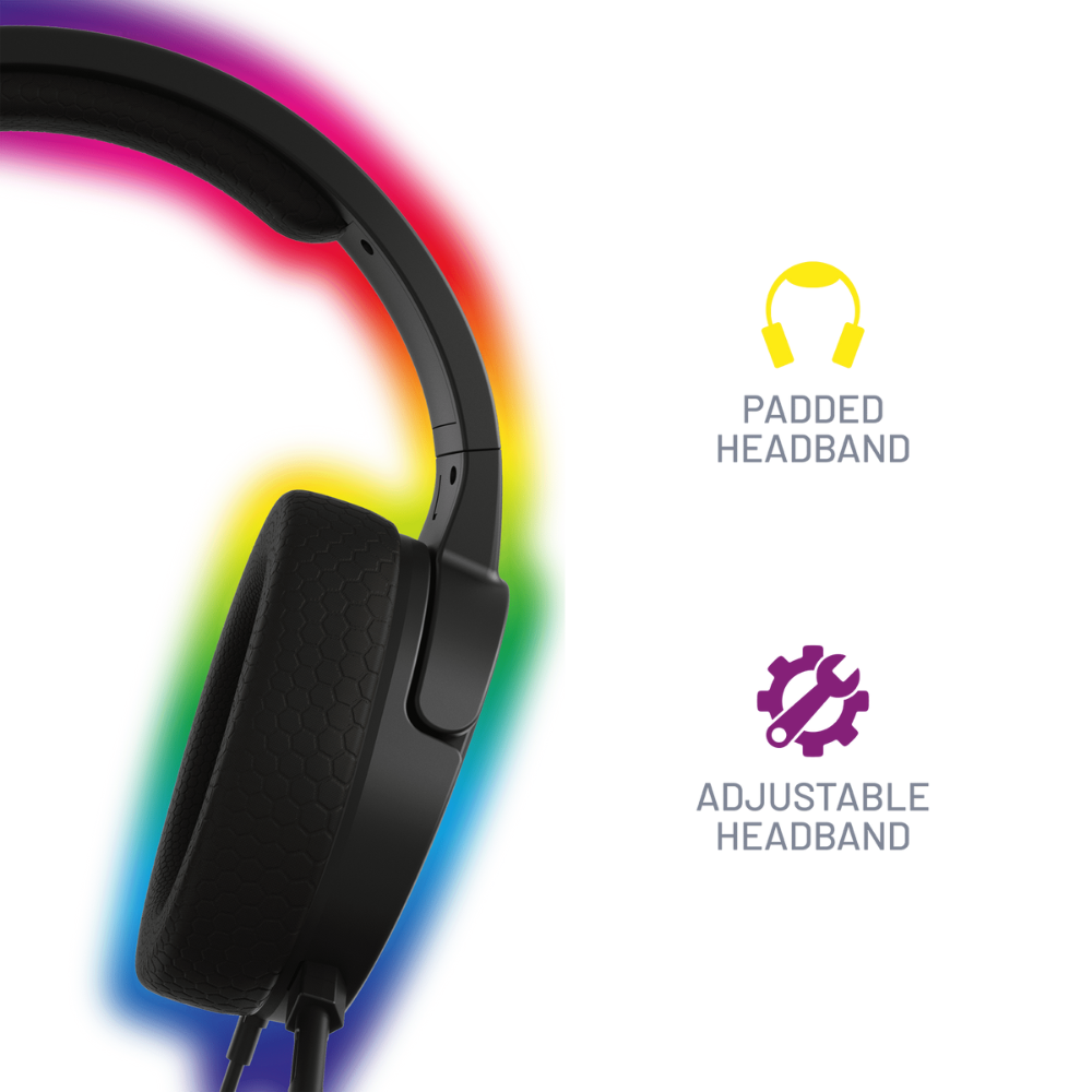 Foto 4 pulgar | Audífonos Gamer 4gamers Panther Headset: Para Ps4/ps5, Xbox, Switch, Pc - Rgb/negro