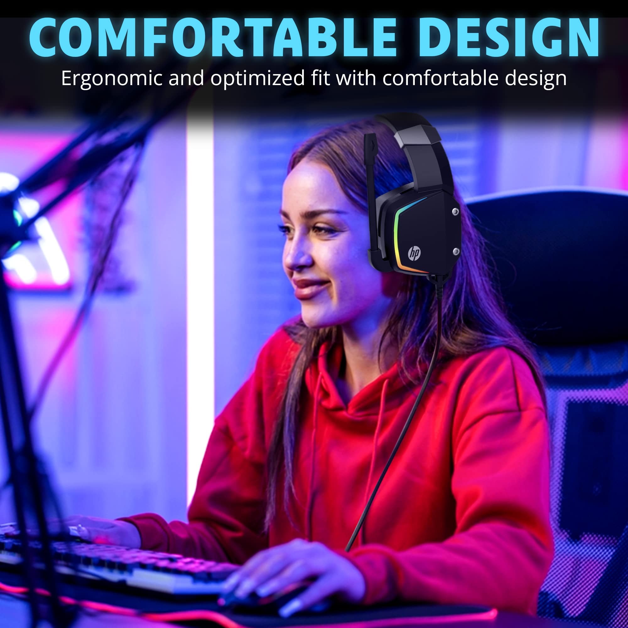 Foto 5 pulgar | Auriculares para Juegos Hp Con Cable Y Micrófono Para Ps4 Ps5 Xbox One - Venta Internacional