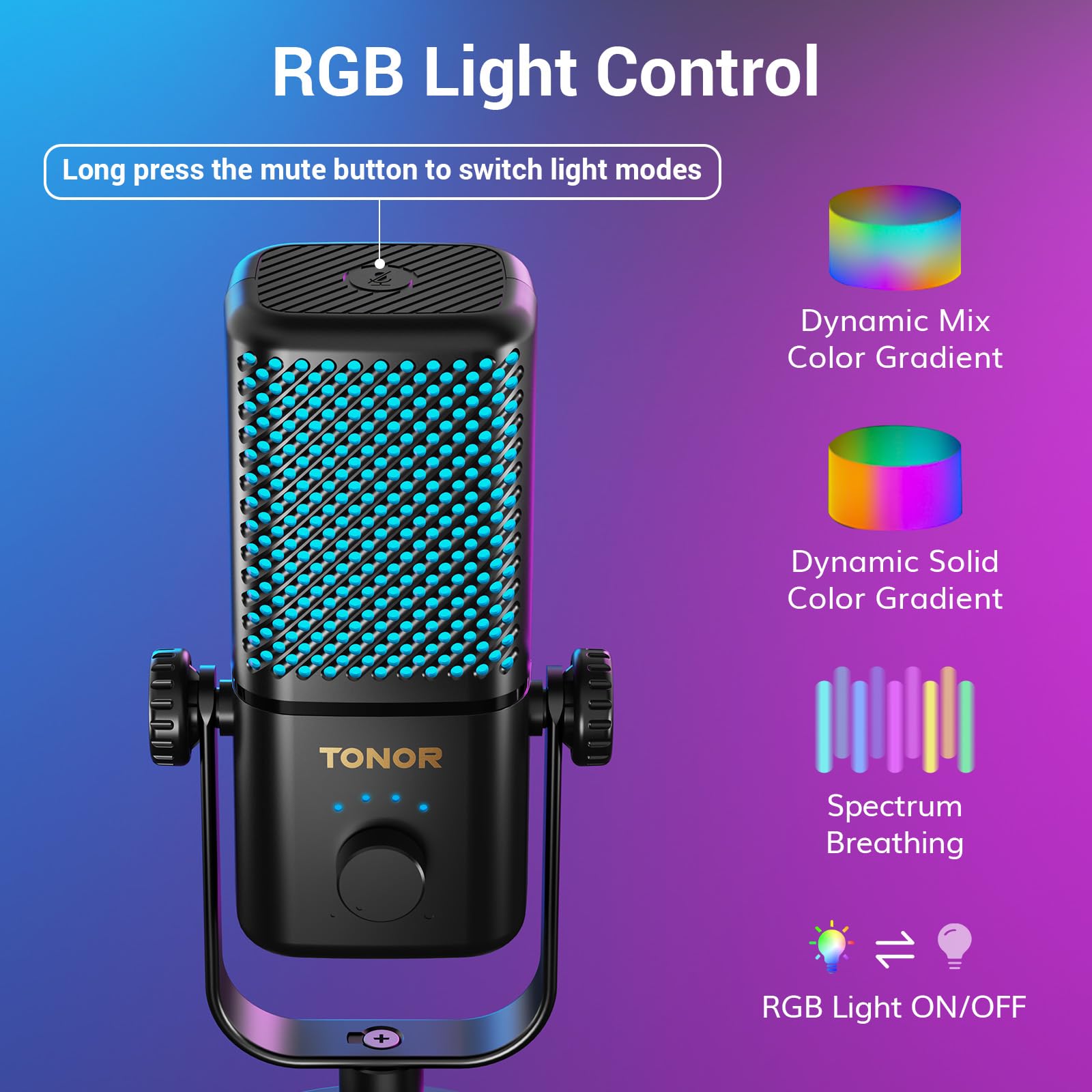 Foto 7 pulgar | Micrófono Para Juegos Tonor Tcx3+ Compatible Con Xbox Con Rgb Y 30h Bat - Venta Internacional.