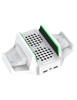Foto 2 | Base Ventilador Para Xbox Series S Con 2 Pilas Recargables + Gratis Termo Güish De Regalo