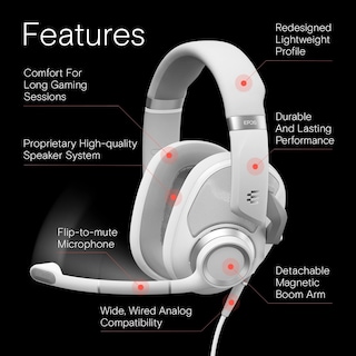 Foto 2 | Auriculares Para Juegos Epos H6pro Open Acoustic Con Micrófono Xbox Ps4 Ps5 Pc - Venta Internacional.