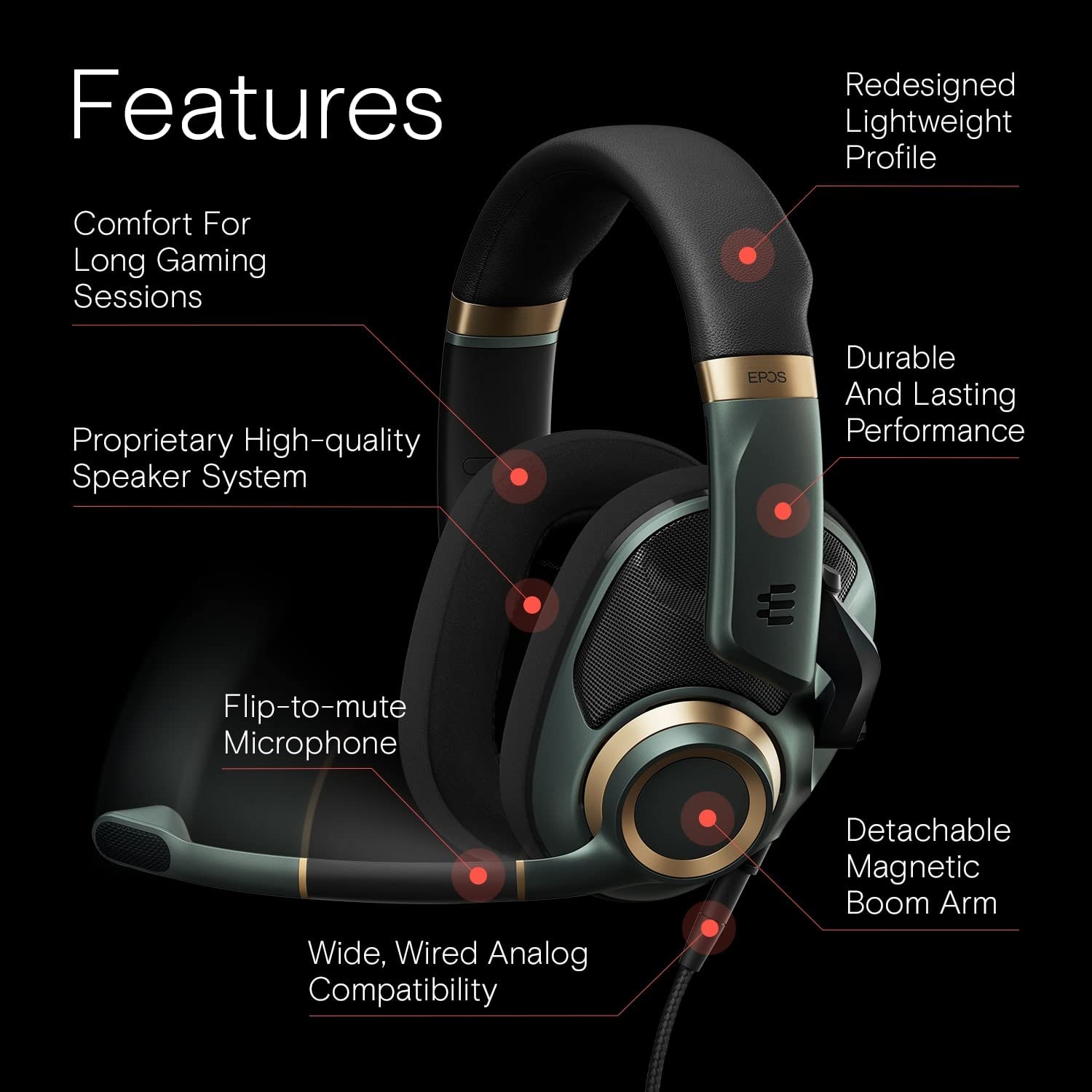 Foto 3 pulgar | Auriculares Para Juegos Epos H6pro Open Acoustic Con Micrófono Para Xbox Ps Pc - Venta Internacional.