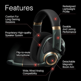 Foto 2 | Auriculares Para Juegos Epos H6pro Open Acoustic Con Micrófono Para Xbox Ps Pc - Venta Internacional.