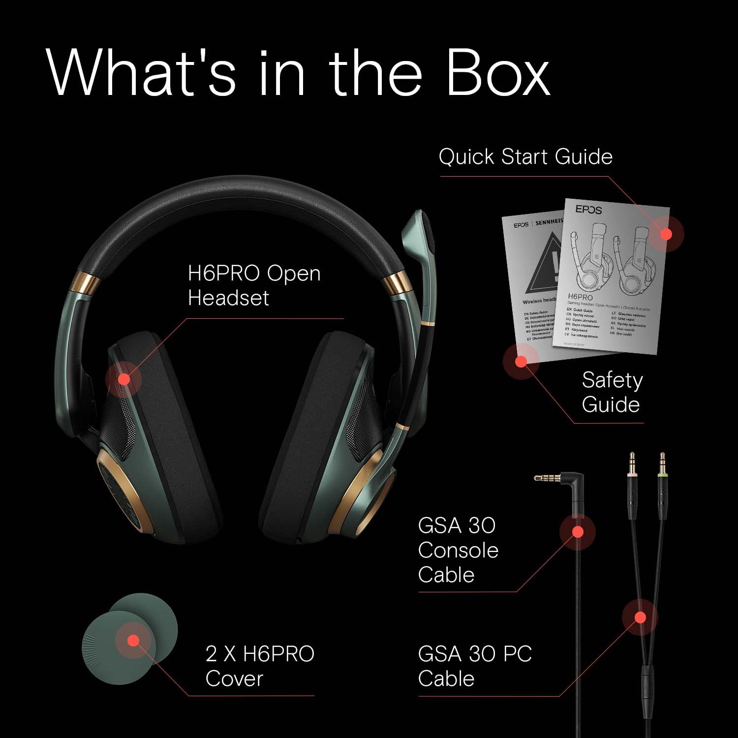 Foto 5 | Auriculares Para Juegos Epos H6pro Open Acoustic Con Micrófono Para Xbox Ps Pc - Venta Internacional.