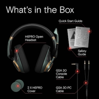 Foto 5 | Auriculares Para Juegos Epos H6pro Open Acoustic Con Micrófono Para Xbox Ps Pc - Venta Internacional.