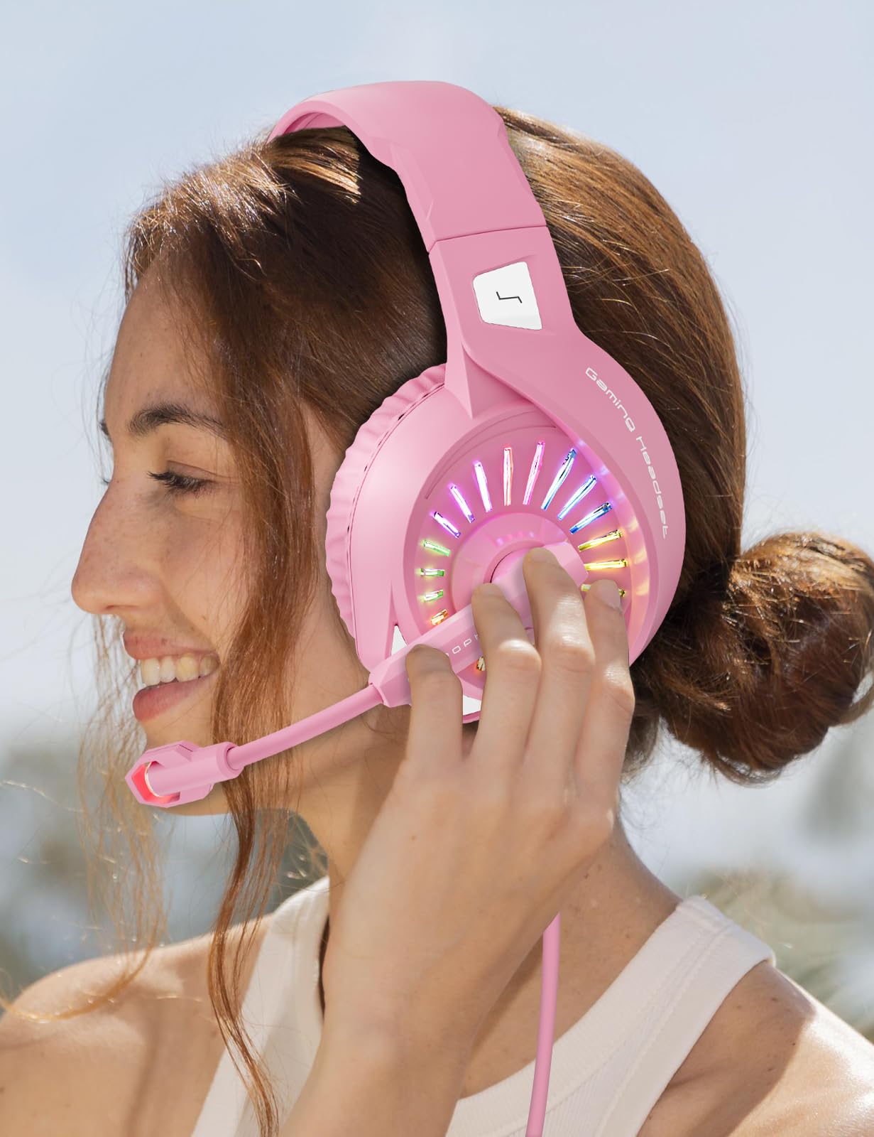 Foto 6 pulgar | Auriculares Para Juegos Ziumier Z20 Pink Con Micrófono Para Ps4 Ps5 Xbox - Venta Internacional.