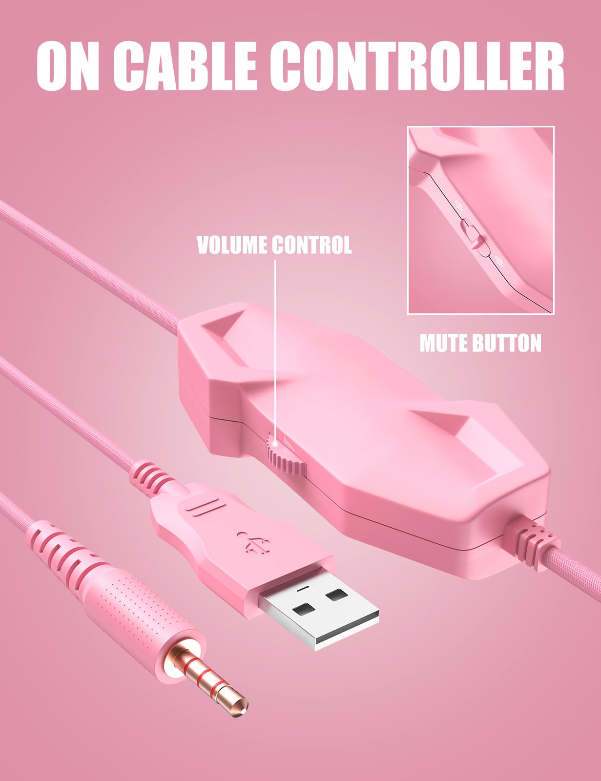 Foto 8 pulgar | Auriculares Para Juegos Ziumier Z20 Pink Con Micrófono Para Ps4 Ps5 Xbox - Venta Internacional.