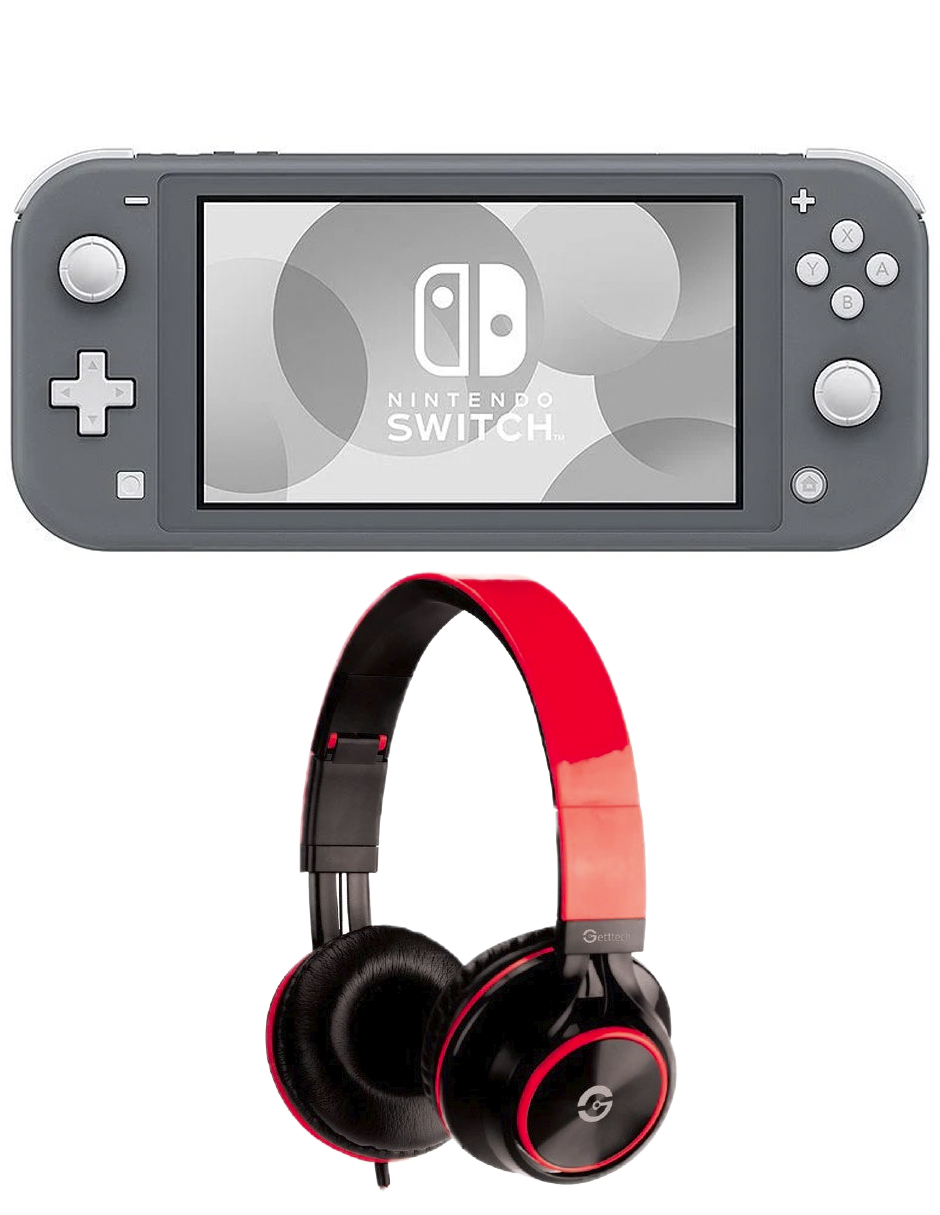 Foto 2 pulgar | Nintendo Switch Lite 32 Gb color Gris + Audífonos