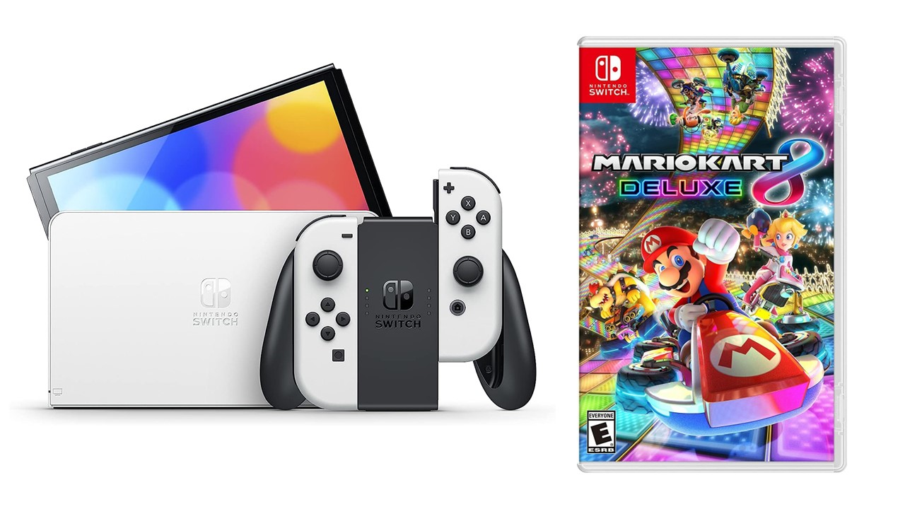 Foto 3 pulgar | Nintendo Switch Oled 64gb color Blanco y Juego Mario Kart 8