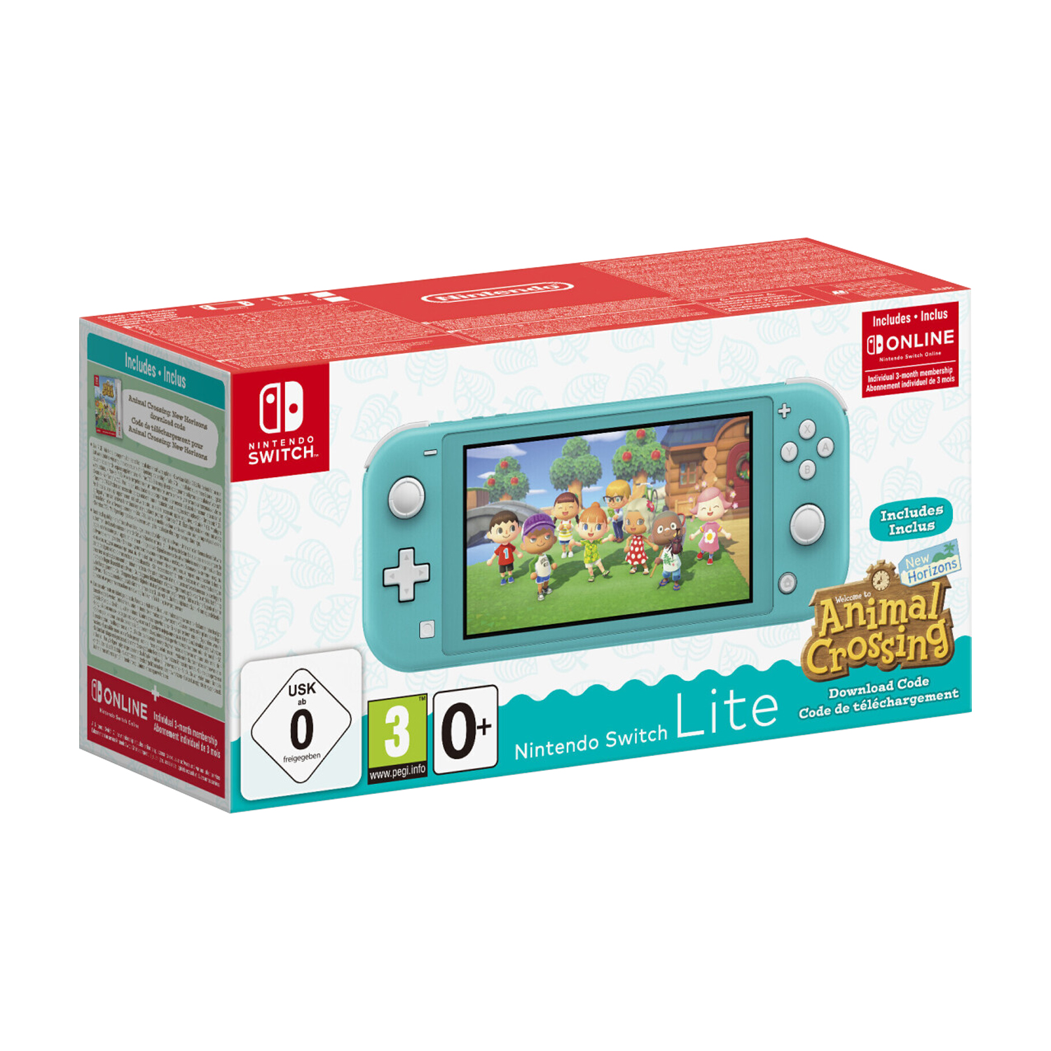 Foto 5 pulgar | Consola Nintendo Switch Lite 32gb Animal Crossing Turquesa