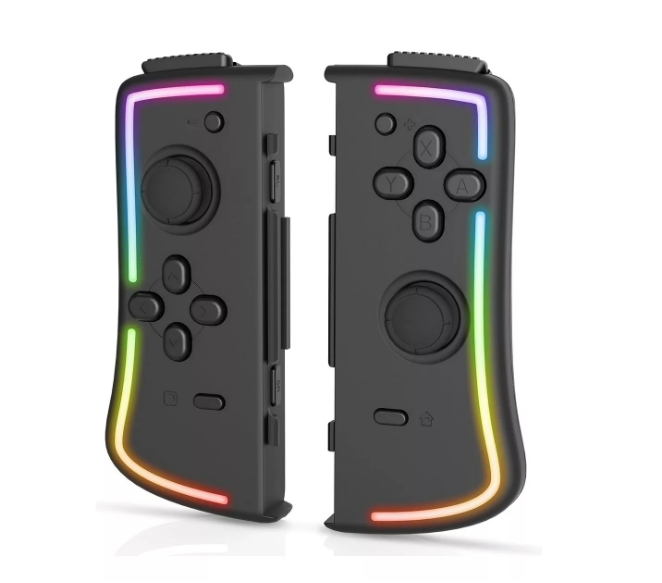 Foto 2 pulgar | Control Joy Stick con Luces RGB para Nintendo Switch