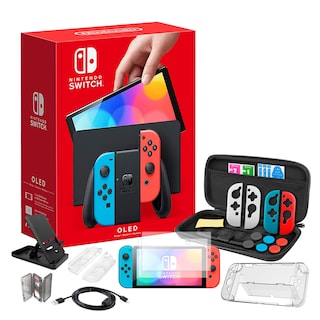 Foto 1 | Nintendo Switch Oled 64GB Neon Más Kit Accesorios 22 en 1