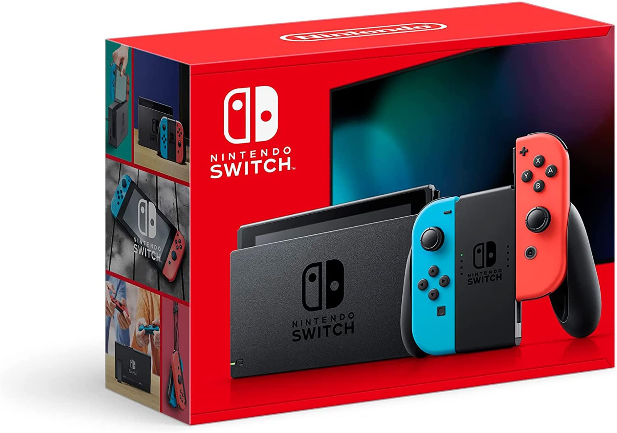 Foto 2 pulgar | Nintendo Switch Nintendo Con Pantalla Lcd Joy‑con De 6,2 Pulgadas En Azul Neón Y Rojo Neón - Venta Internacional.